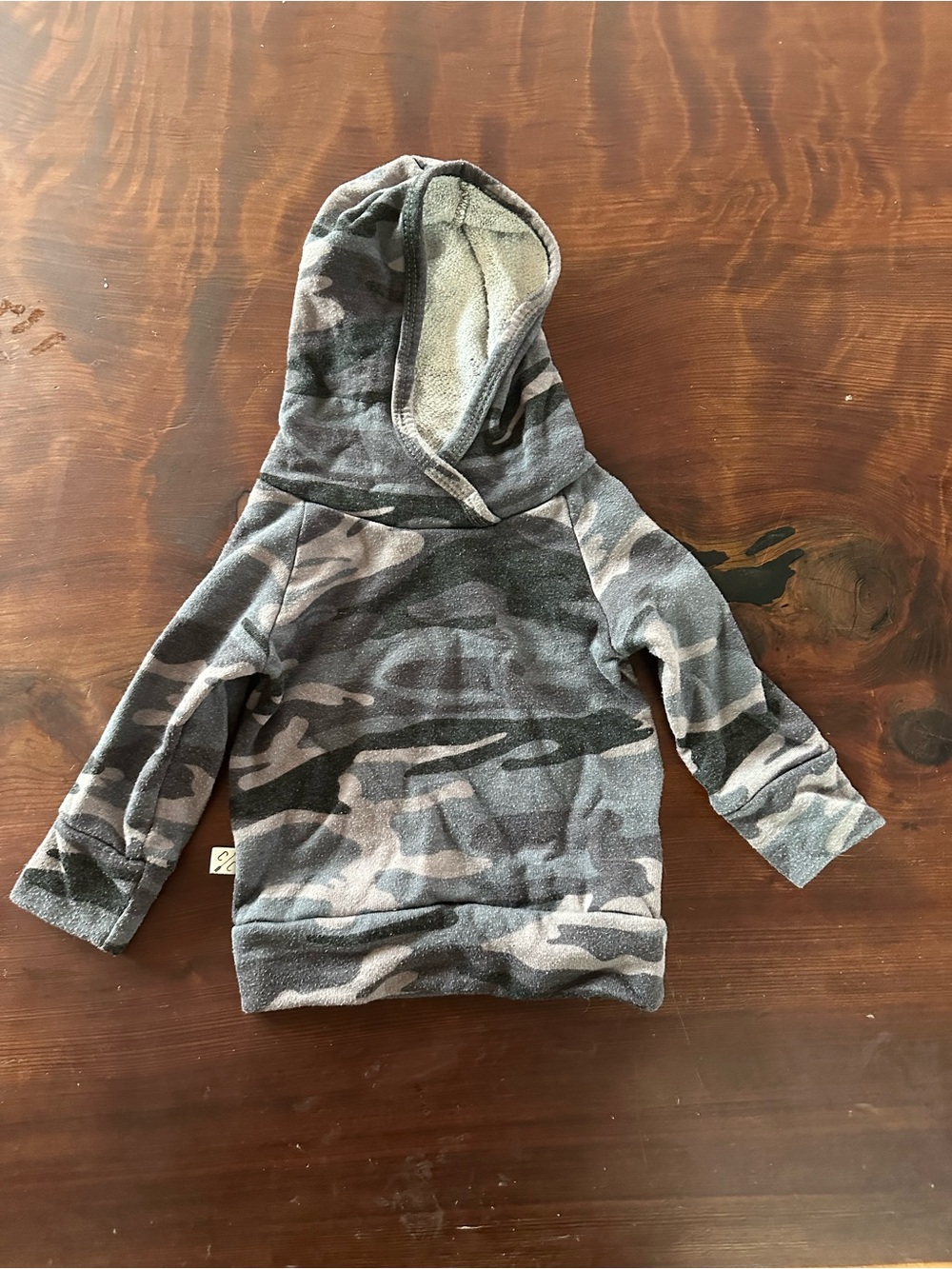 Childhoods Kids Camo Hooded Pullover Sweatshirt - Gray
